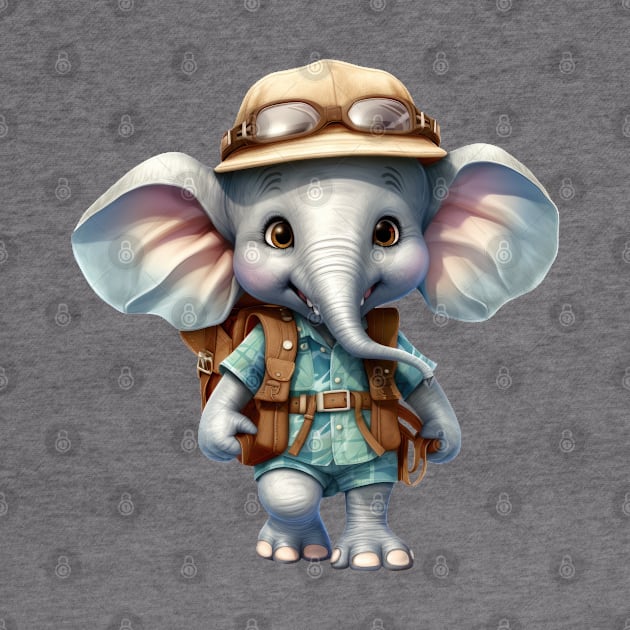 Back To School Elephant by Chromatic Fusion Studio